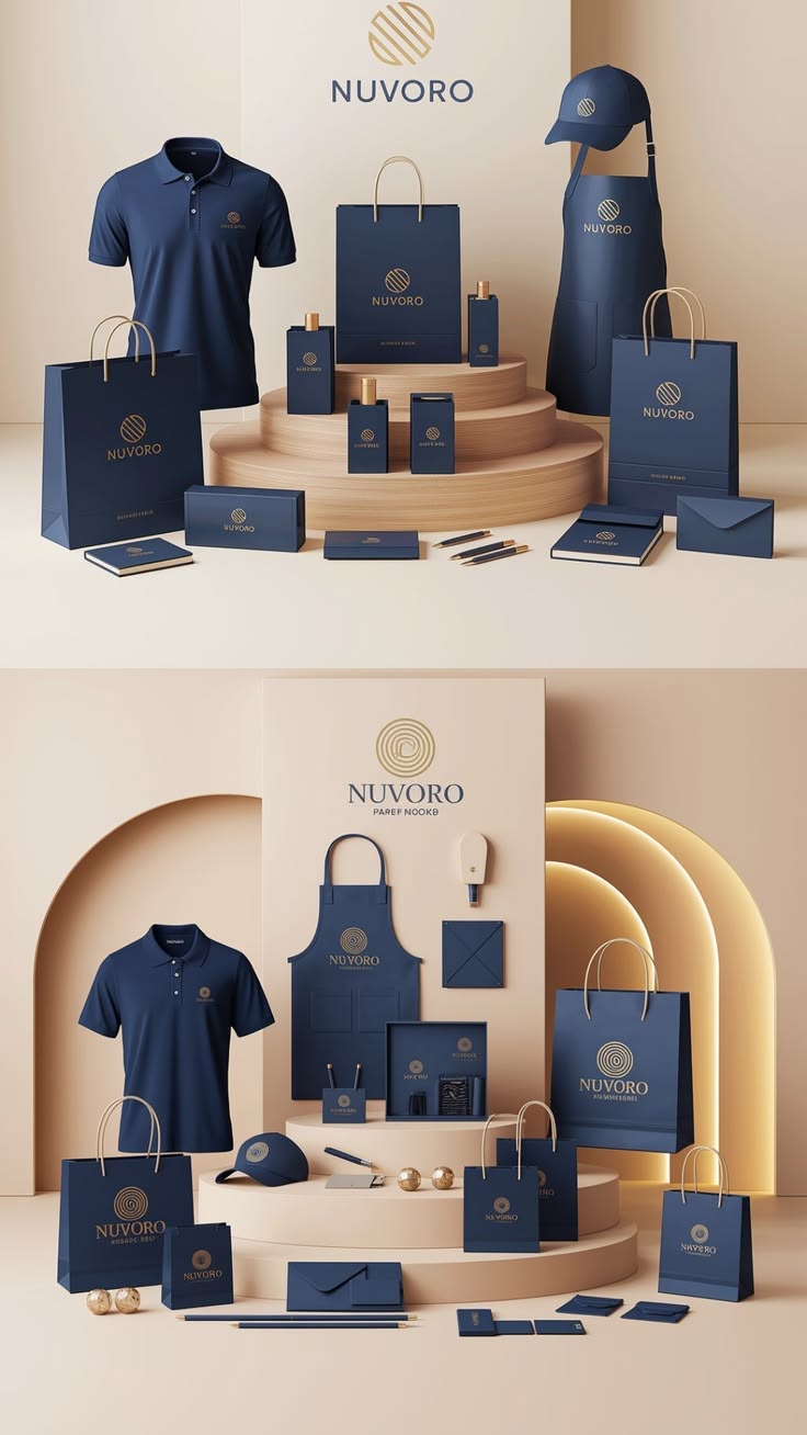 Premium brand packaging and apparel collection