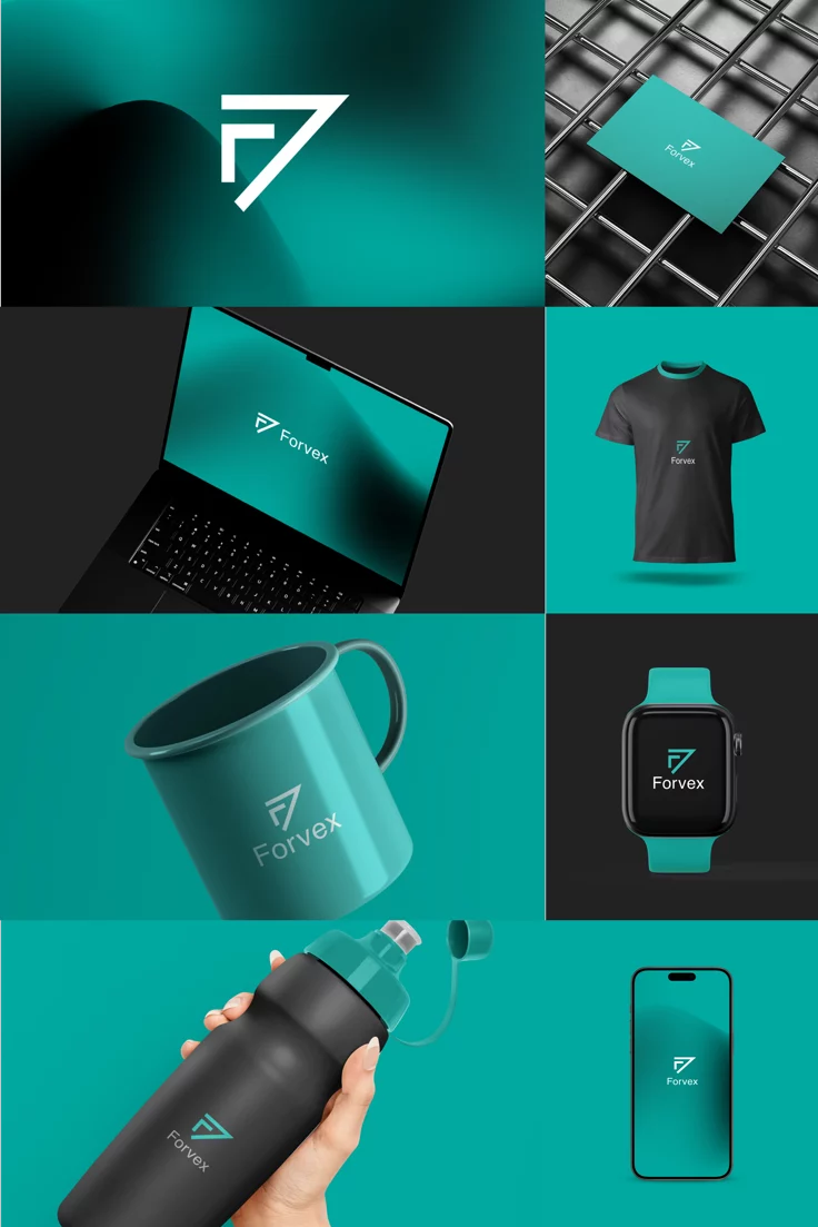 Brand identity presentation with product applications