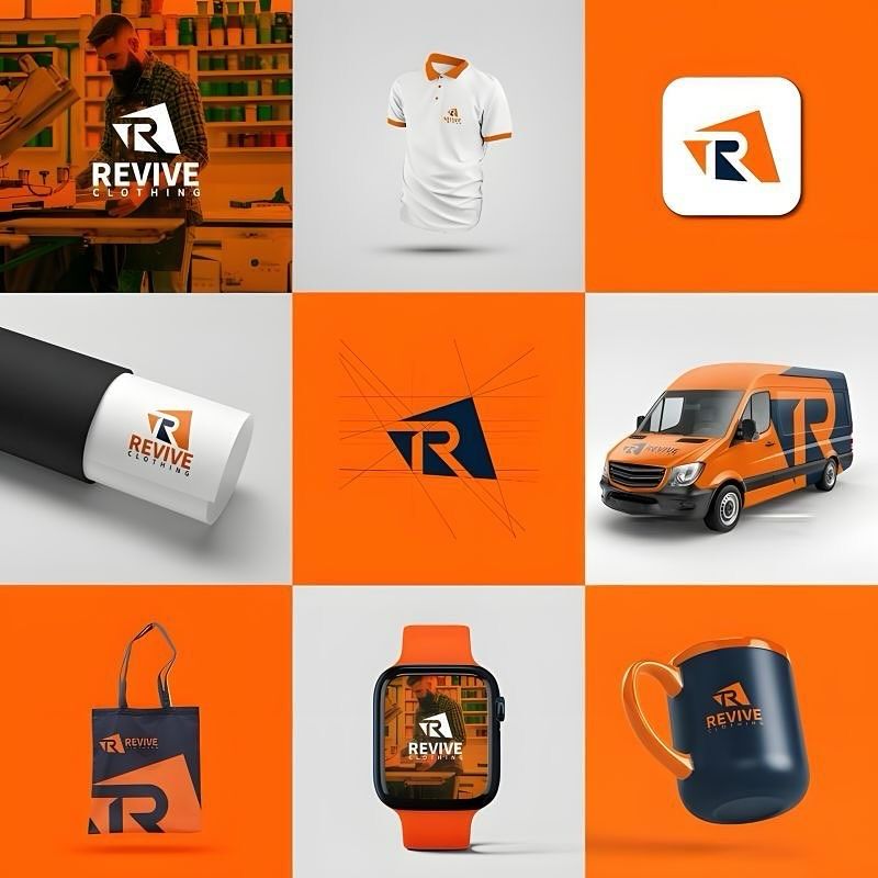 Selected visual identity application board