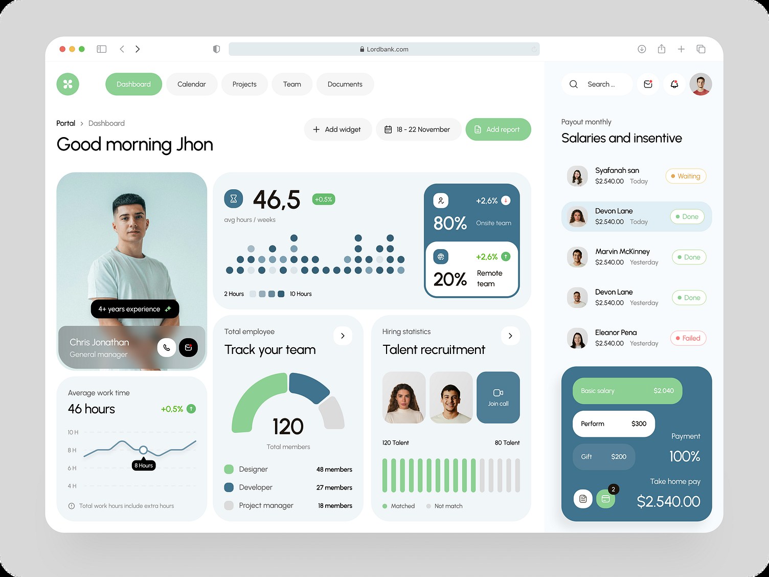 Dashboard Design