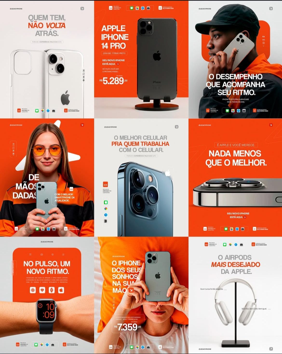 Social media visual campaign concept