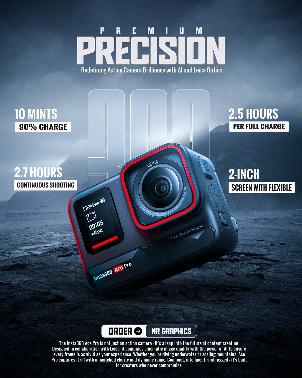 Promotional post design with product focus