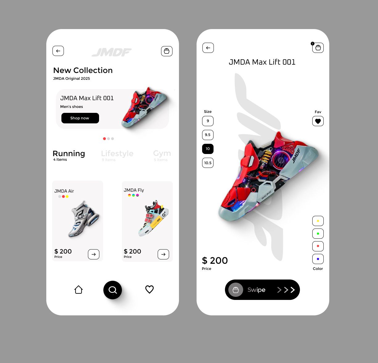 Application flow and interface exploration