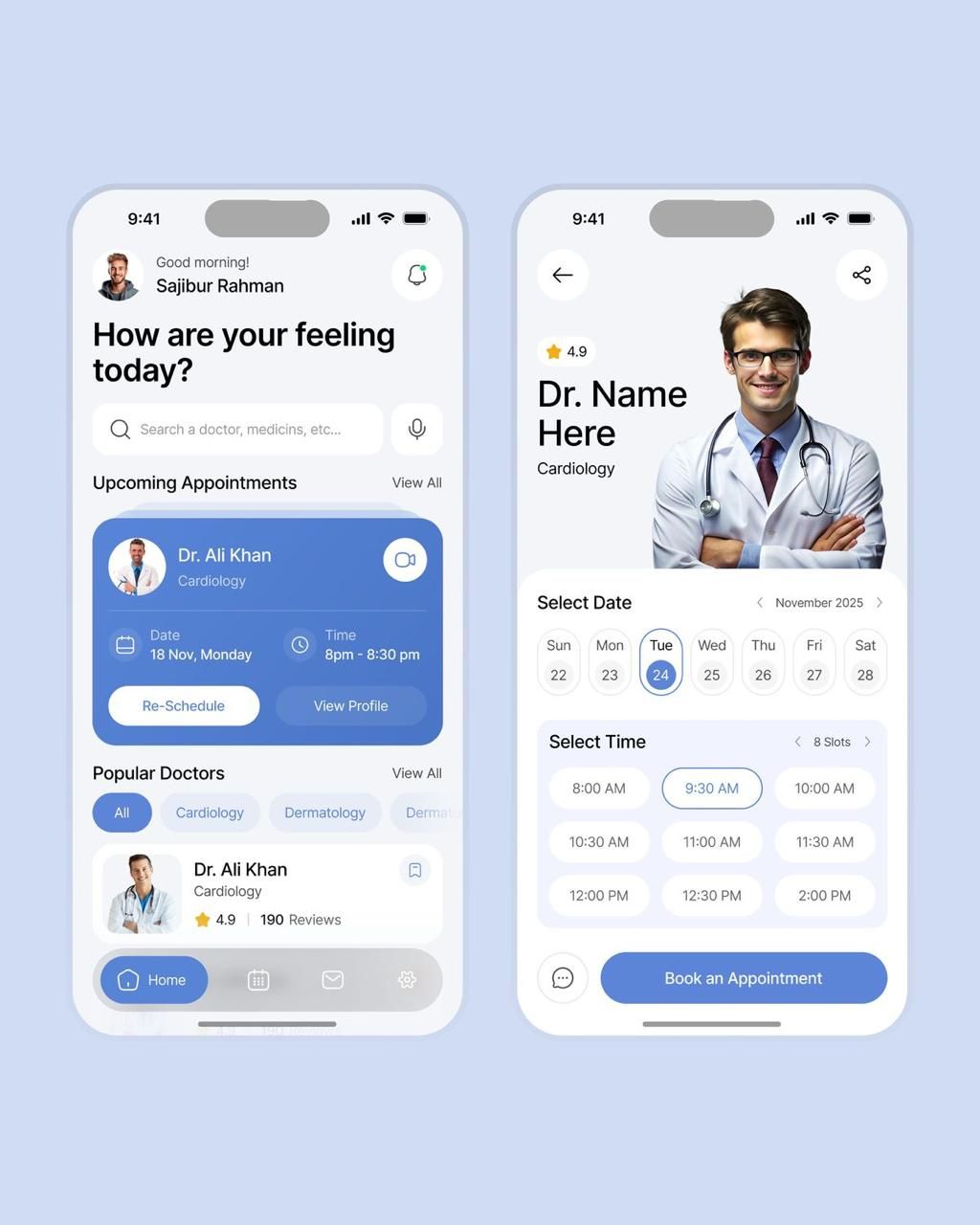 Interface design concept on mobile
