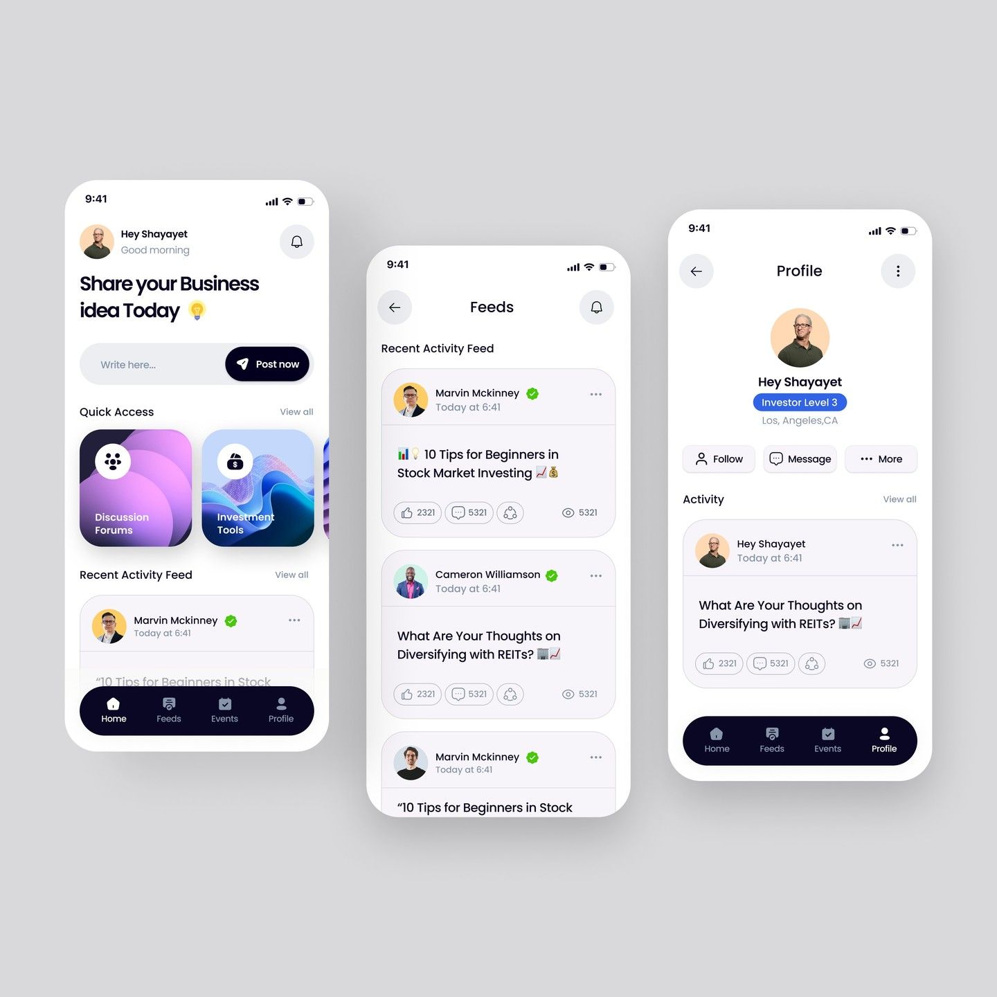 Selected product design screen