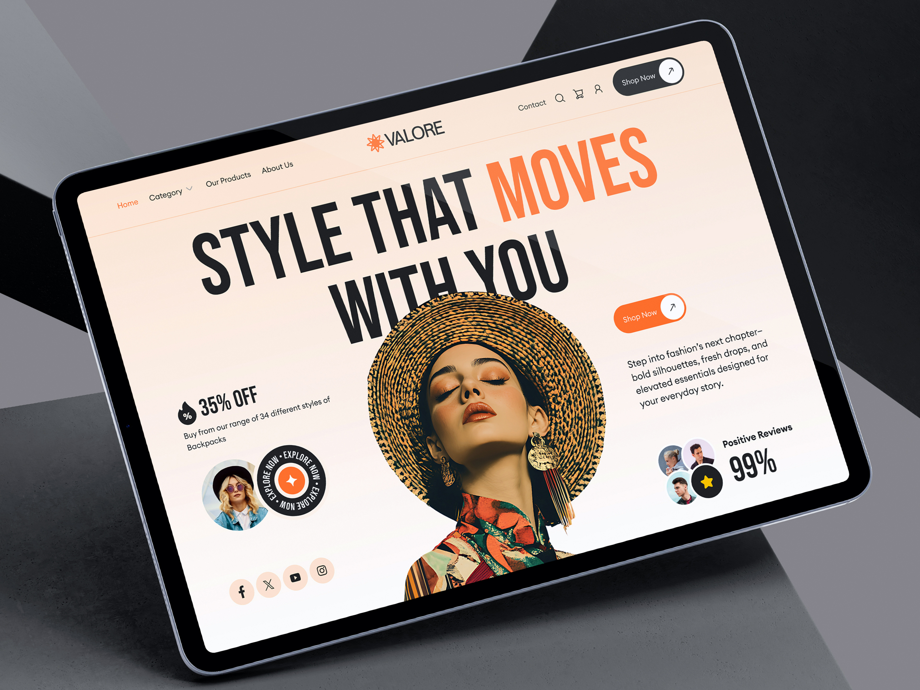 Fashion E-Commerce Online Store Website UX UI Design