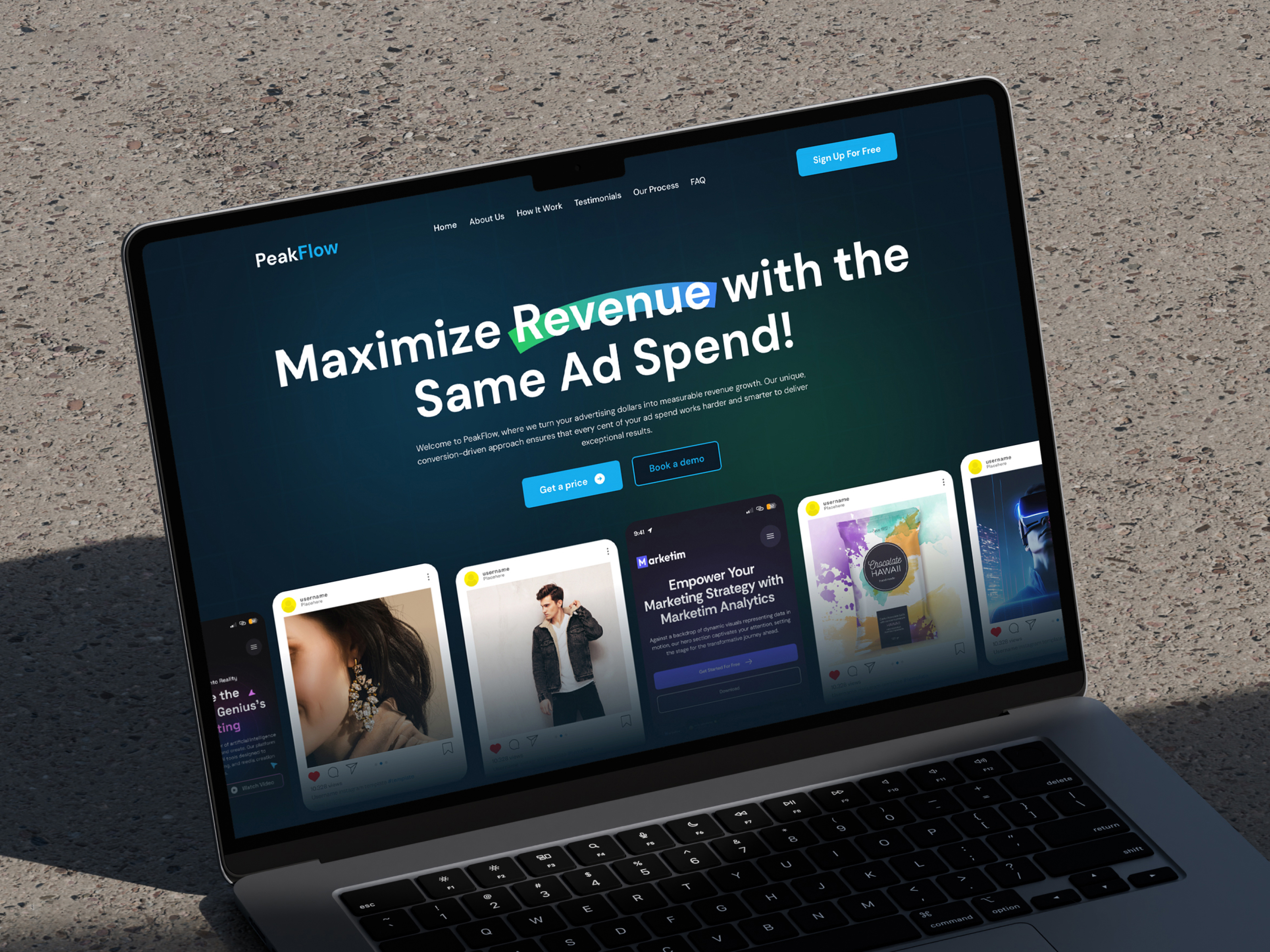 Marketing Funnel SaaS Landing Page UI Design