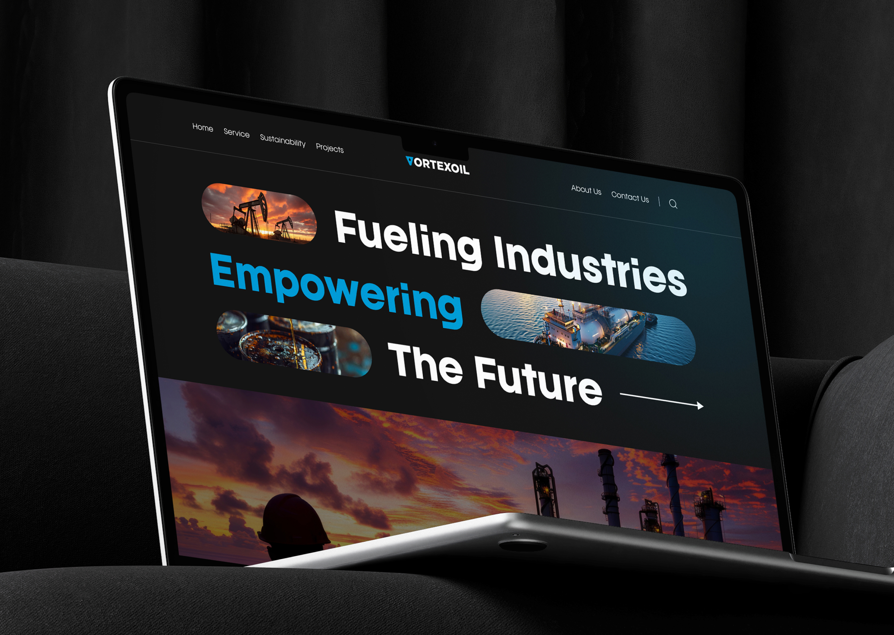 Petroleum Company Website UI Design