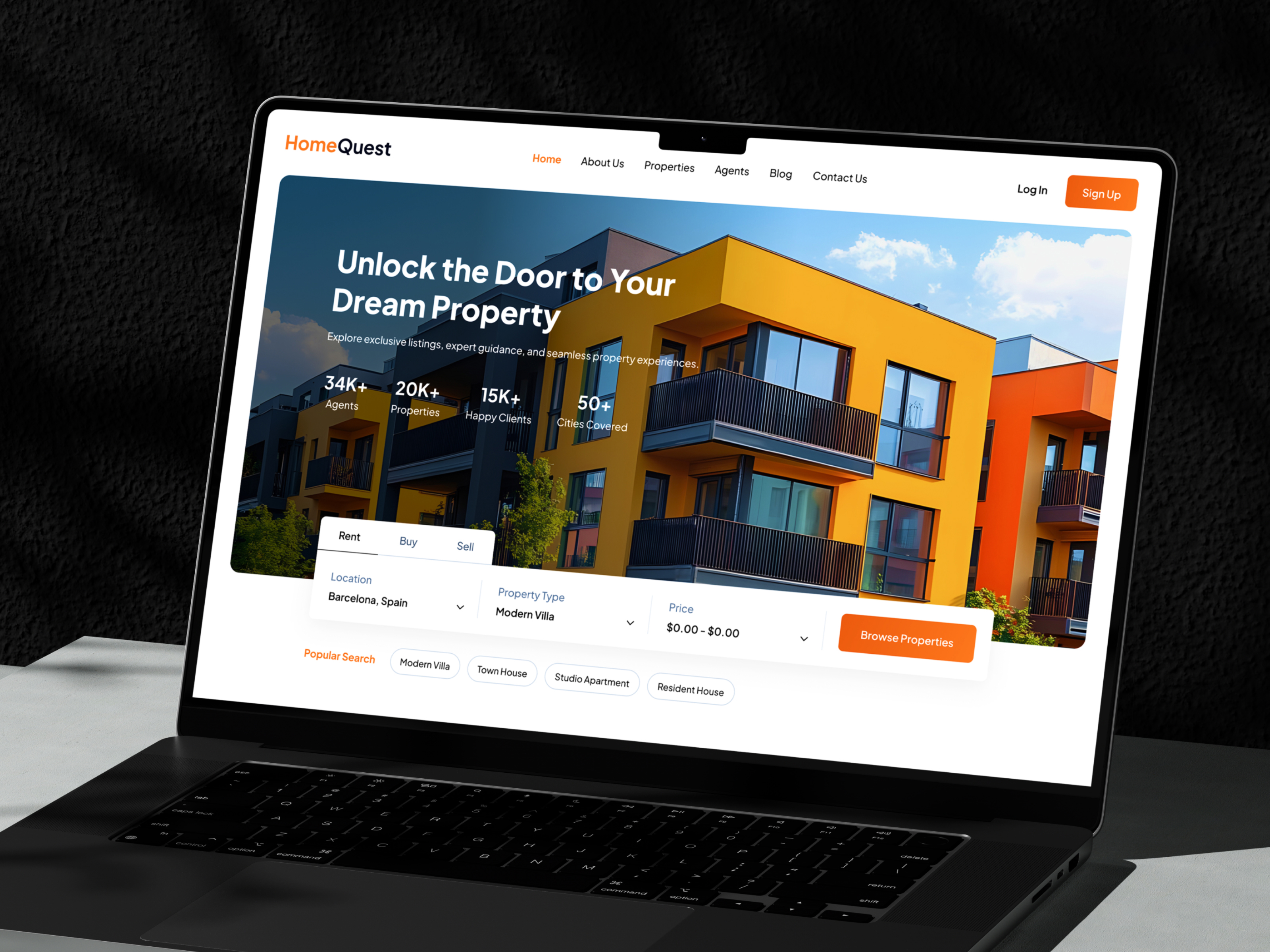 Property Finder Brokerage Website UI UX Design