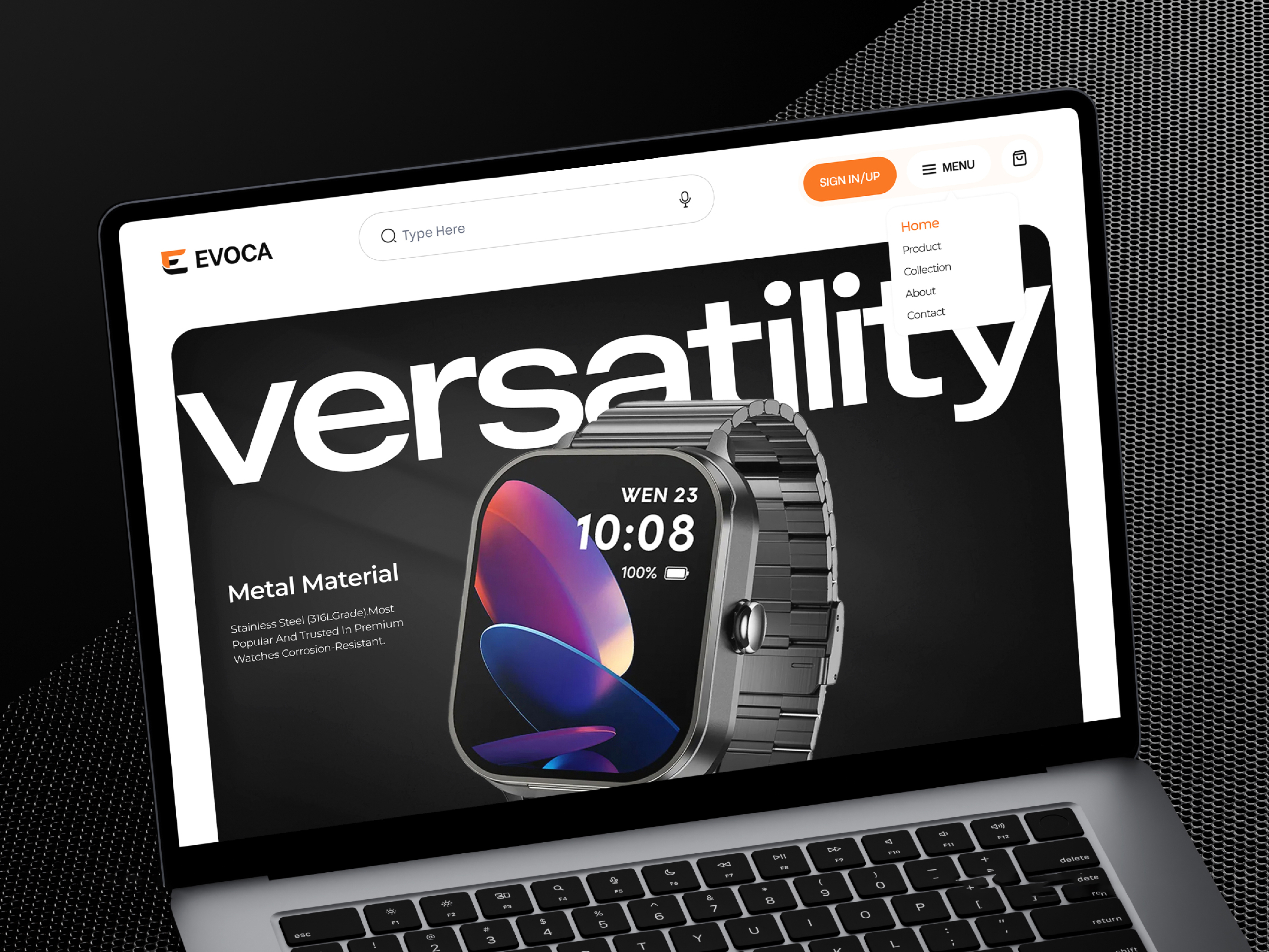 Smart Watch Brand Website UI Design